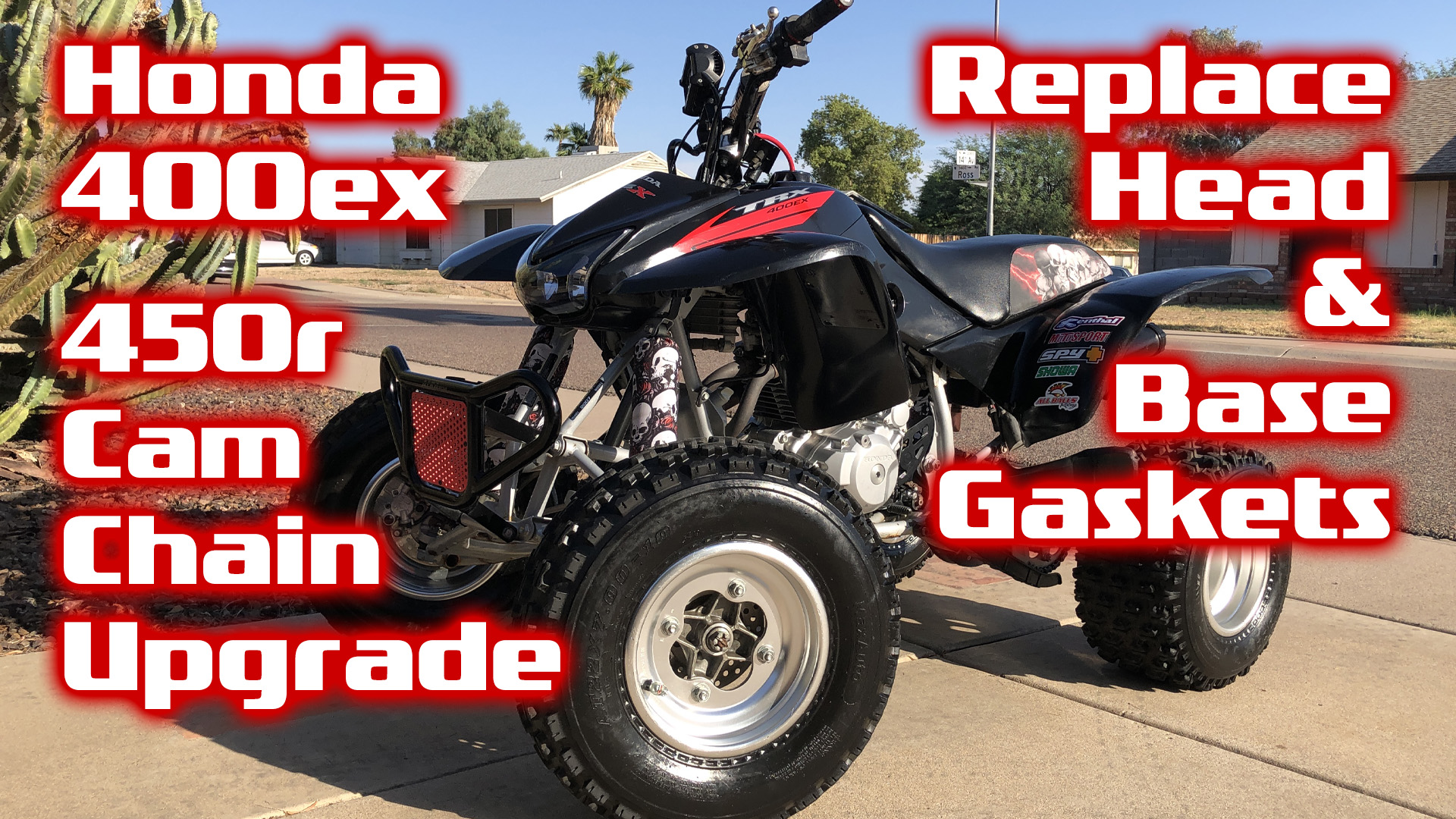 Honda TRX400ex Install CRF TRX 450r Timing Chain, Replace